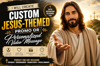 create a custom jesus themed promo or personalized video message