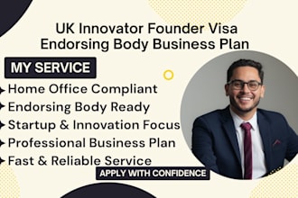 prepare UK innovator founder visa business plan