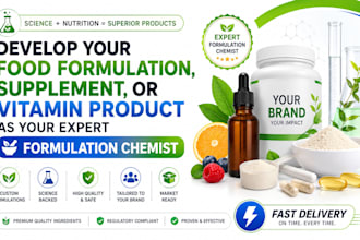 formulate energy drinks and food products, vitamins and nutritional supplements