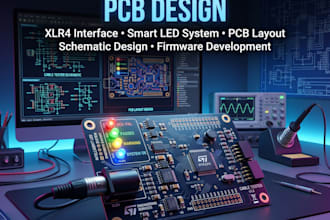 design advanced cable tester pcb with xlr4 and led system