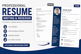 create an ats friendly resume, CV redesign and resume revamp