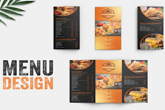 design a resturaurant digital food menu, price list and menu board