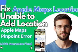 setup live apple maps listing fix and verify unable to add apple maps location
