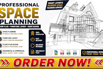 do space planning floor plan furniture layout design