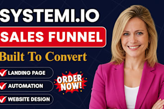 create system io landing page, blog, sales funnel in gohighlevel or getresponse