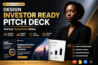 design investor ready pitch deck startup powerpoint slides
