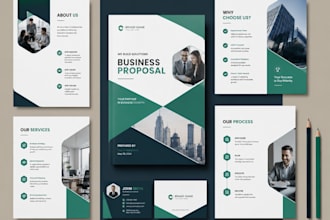 design redesign business proposal grant proposal company profile brochure