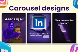 design carousel posts for personal brands