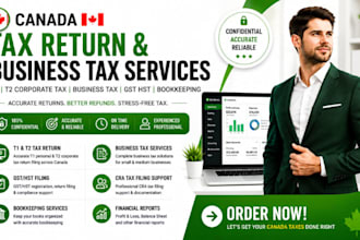 file canada tax return, t1 t2 corporate tax, business tax, gst hst, bookkeeping