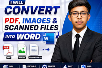 convert PDF, images and scanned files into word