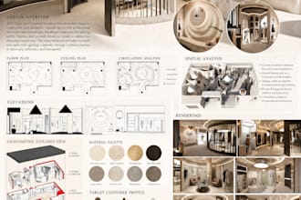 design architectural presentation boards, rendering, and diagrams diagrams