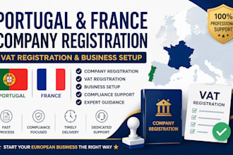 portugal france company registration and vat setup