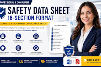 prepare amazon safety data sheet documentation hazardous compliance approval