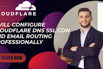 configure cloudflare dns SSL CDN and email routing professionally