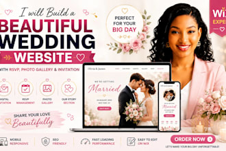 build wix wedding website with rsvp gallery and invitation