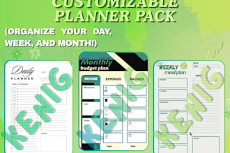 give you 3 simple printable planners