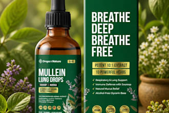 design your packaging label for your bottle product