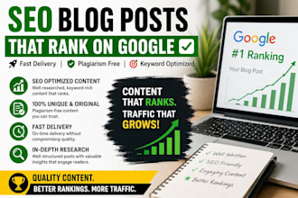 write SEO blog posts and articles that rank on google