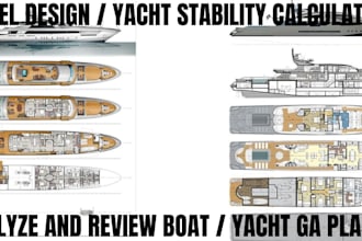 create vessel design, ga drawing and stability calculation