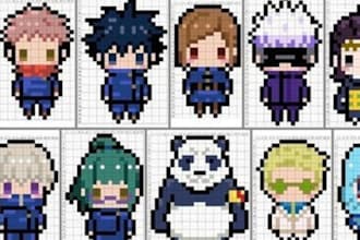 pixel art character pixel sprite sheet pixel art animation pixel character