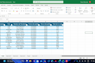 excel creare hojas de excel y organizare datos