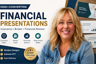 insurance sales presentation, broker deck, financial advisor pitch deck