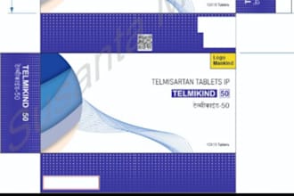 design professional pharmaceutical box packag in coreldraw