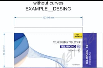 design professional pharmaceutical box packag in coreldraw