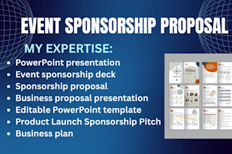 design editable power point template event sponsorship deck business proposal