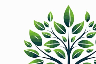 design a professional tree service logo in illustrator