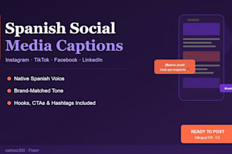 spanish social media copy native copywriter