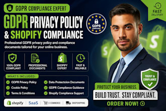 create gdpr privacy policy and shopify website compliance