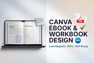 pdf lead, canva workbook, canva ebook, paperback typesetting, kindle upload