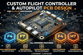 design f4 f7 h7 custom flight controller, autopilot pcb with all modern feature