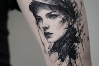 create custom and realism tattoo design
