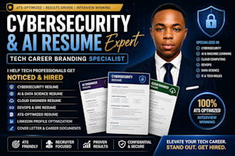 write cybersecurity resume, ai resume, tech CV and linkedin