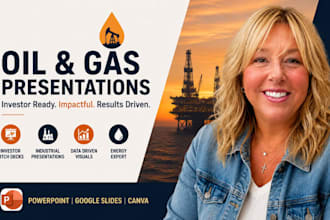 oil gas presentation energy investor powerpoint industrial PPT