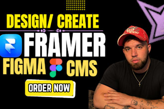 create modern  framer website design, framer cms, animation  or figma to framer
