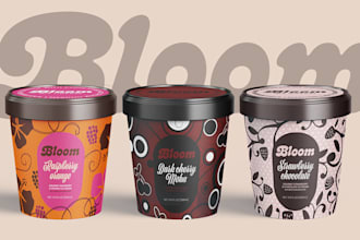 design label and packaging for products