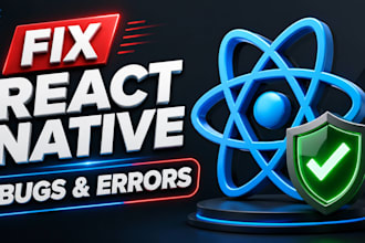 fix react native bugs, errors or update your mobile app