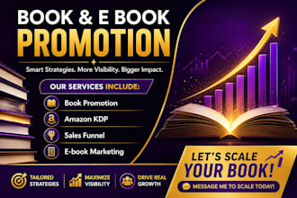 execute a complete book promotion, and amazon ads management
