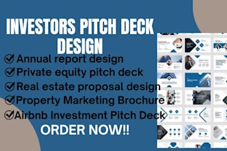 design, redesign investors deck, brochure offering memorandum ppm private equity