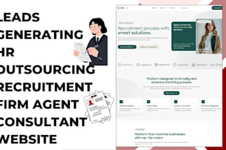 design HR outsourcing recruitment firm agent consultant website