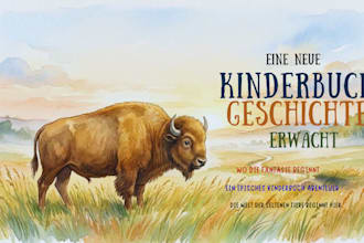 kinderbuchillustration, kinderbuch aquarell illustration