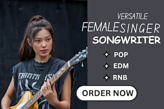 be female pop singer country pop rnb vocalist soulful rnb pop edm vocalist