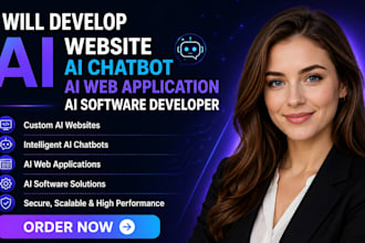 develop ai website,ai chatbot,ai web applicaton