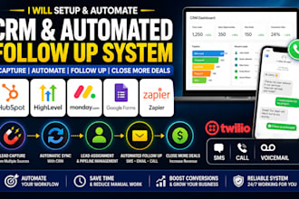 hubspot gohighlevel monday com googleform zapier angi twilio automated follow up