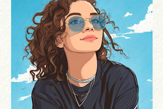 draw a custom cartoon portrait