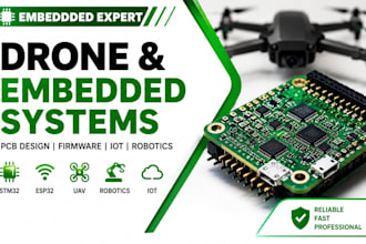 drone pcb design and embedded systems engineer for uav stm32 esp32 robotics iot