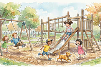 draw children book illustration and children story books